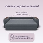 Прямой диван «Сенатор 1», НПБ, механизм пантограф, велюр, цвет квест 026 - Фото 5