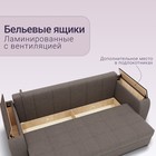 Прямой диван «Сенатор 1», НПБ, механизм пантограф, велюр, цвет квест 032 - Фото 6