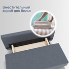 Диван прямой «Сити», ППУ, механизм еврокнижка, велюр, цвет квест 026 - Фото 5