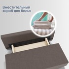 Прямой диван «Сити», ППУ, механизм еврокнижка, велюр, цвет квест 032 - фото 13805987