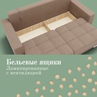 Прямой диван «Талисман 1», ПЗ, механизм пантограф, велюр, цвет квест 025 - Фото 6