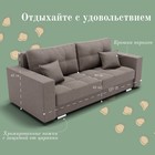 Прямой диван «Талисман 1», ПЗ, механизм пантограф, велюр, цвет квест 032 - Фото 2