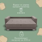 Прямой диван «Талисман 1», ПЗ, механизм пантограф, велюр, цвет квест 032 - Фото 5