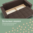 Прямой диван «Талисман 1», ПЗ, механизм пантограф, велюр, цвет квест 033 - Фото 6