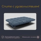 Прямой диван «Финка», ППУ, механизм книжка, велюр, цвет квест 023 - Фото 4