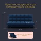 Прямой диван «Финка», ППУ, механизм книжка, велюр, цвет квест 024 - Фото 3