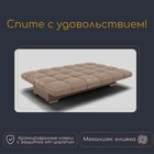 Прямой диван «Финка», ППУ, механизм книжка, велюр, цвет квест 025 - Фото 4