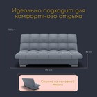 Прямой диван «Финка», ППУ, механизм книжка, велюр, цвет квест 026 - фото 13806183
