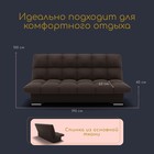 Прямой диван «Финка», ППУ, механизм книжка, велюр, цвет квест 033 - Фото 3