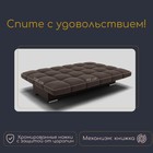 Прямой диван «Финка», ППУ, механизм книжка, велюр, цвет квест 033 - Фото 4