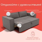 Прямой диван «Хилтон 1», ПЗ, механизм выкатной, велюр, цвет квест 032 - Фото 4