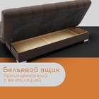 Прямой диван «Хьюстон 1», ППУ, механизм книжка, велюр, цвет квест 033 - Фото 6