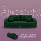 Прямой диван «Элита 1», ПЗ, механизм пантограф, велюр, цвет квест 010 - Фото 2