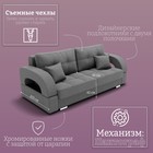 Диван прямой «Элита 1», ПЗ, механизм пантограф, велюр, цвет квест 014  (артикул 10196313)  большой выбор товаров оптом и в розницу по низким ценам с доставкой