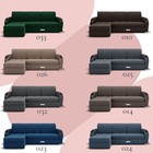 Диван угловой «Дубай 1», ППУ, механизм выкатной, угол левый, велюр, цвет квест 010  (артикул 10196383)  большой выбор товаров оптом и в розницу по низким ценам с доставкой