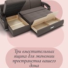 Диван угловой «Дубай 1», ППУ, механизм выкатной, угол левый, велюр, цвет квест 032 - Фото 6