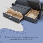 Диван угловой «Дубай 2», ППУ, механизм выкатной, угол правый, велюр, цвет квест 026  (артикул 10196415)  большой выбор товаров оптом и в розницу по низким ценам с доставкой