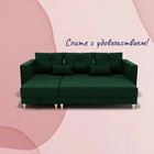 Угловой диван «Консул 2», ППУ, механизм пантограф, угол левый, велюр, цвет квест 010 - Фото 5