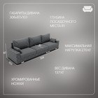 Диван - трансформер «Мартин 2», ПЗ, механизм пантограф, угол правый, велюр, цвет квест 014 - Фото 2
