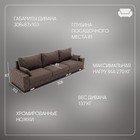 Диван – трансформер «Мартин 2», ПЗ, механизм пантограф, угол правый, велюр, цвет квест 033  (артикул 10196524)  большой выбор товаров оптом и в розницу по низким ценам с доставкой