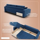 Диван угловой «Нью–йорк 3», ППУ, механизм пантограф, угол левый, велюр, цвет квест 024  (артикул 10196582)  большой выбор товаров оптом и в розницу по низким ценам с доставкой