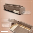 Диван угловой «Нью–йорк 3», ППУ, механизм пантограф, угол левый, велюр, цвет квест 025  (артикул 10196583)  большой выбор товаров оптом и в розницу по низким ценам с доставкой