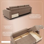 Диван угловой «Нью–йорк 3», ППУ, механизм пантограф, угол правый, велюр, цвет квест 025  (артикул 10196592)  большой выбор товаров оптом и в розницу по низким ценам с доставкой