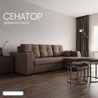 Диван угловой «Сенатор 3», НПБ, механизм пантограф, угол правый, велюр, цвет квест 033 - Фото 1