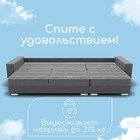 Диван - кровать прямой «Талисман 2», механизм пантограф, правый, спальное место 1600×2650 мм, велюр, цвет квест 014 - Фото 6