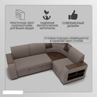 Диван угловой «Фараон», механизм дельфин, угол универсальный, велюр, квест 032 - Фото 4