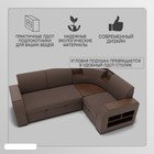 Диван угловой «Фараон», механизм дельфин, угол универсальный, велюр, квест 033 - Фото 4