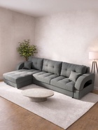 Диван угловой «Элита 3», ПЗ, механизм пантограф, угол левый, велюр, цвет квест 014 - Фото 4