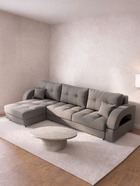 Диван угловой «Элита 3», ПЗ, механизм пантограф, угол левый, велюр, цвет квест 032 - Фото 4