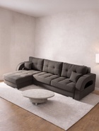 Диван угловой «Элита 3», ПЗ, механизм пантограф, угол левый, велюр, цвет квест 033 - Фото 4