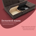 Диван угловой модульный «Калифорния 2», ППУ, механизм пума, велюр, цвет квест 033 - Фото 9