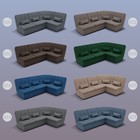 Угловой модульный диван «Калифорния 3», ППУ, механизм пума, велюр, цвет квест 026 - Фото 8