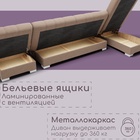 Диван угловой модульный «Хьюстон 3», механизм книжка, ППУ, велюр, цвет квест 025 - Фото 9