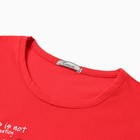 Комплект женский домашний НГ (футболка/брюки), цвет красный, размер 50 - Фото 2