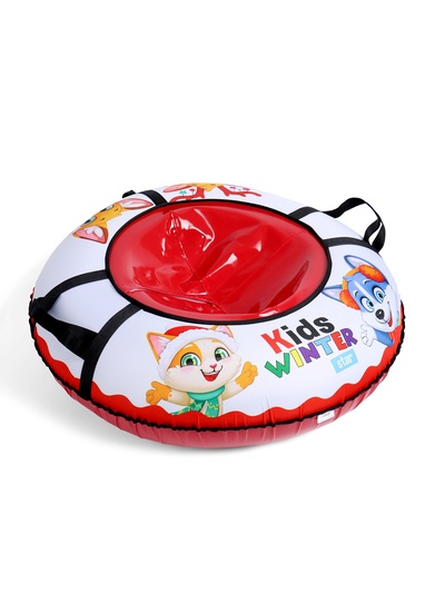 Тюбинг – ватрушка Kids Snow Cat, диаметр чехла 93 см, красная