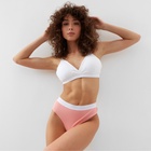 Трусы бразилиана MINAKU рубчик размер 40-42, цвет розовый - фото 809605871