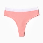 Трусы бразилиана MINAKU рубчик размер 44-46, цвет розовый - фото 809605889