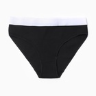 Трусы женские слипы MINAKU в рубчик, размер 40-42, чёрные - Фото 10