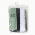 Трусы женские слипы MINAKU в рубчик, набор 3 шт., размер 48-50, чёрные  (артикул 9667695)  большой выбор товаров оптом и в розницу по низким ценам с доставкой