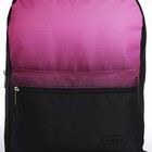 Рюкзак школьный текстильный с розовым градиентом, 38х29х11 см,отдел на молнии, цвет чёрный/розовый - Фото 3