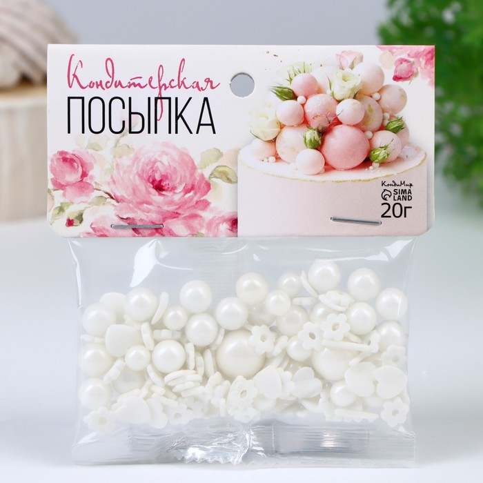 Кондитерская посыпка «Свадебный », 20 г, МИКС