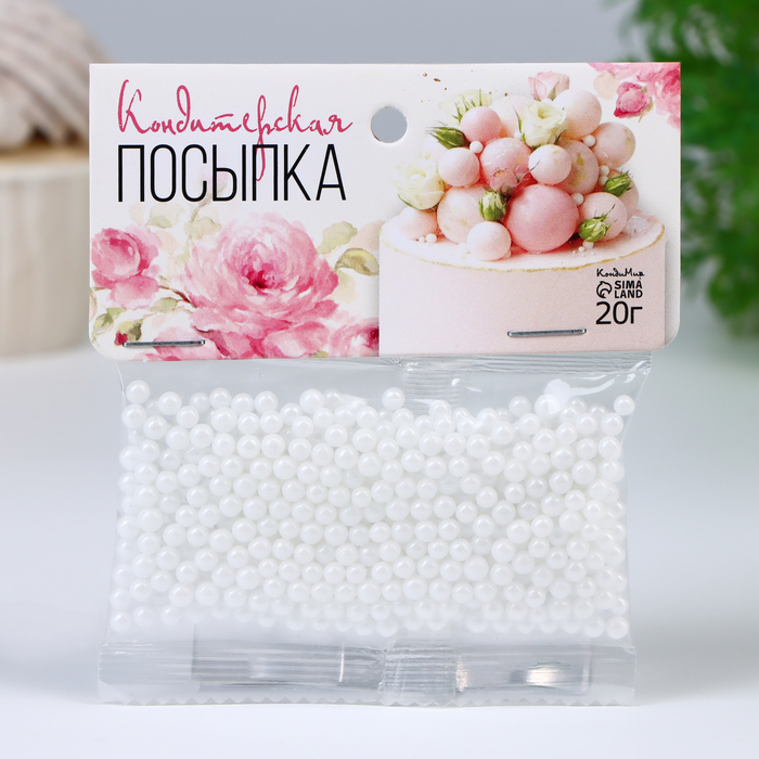 Кондитерская посыпка «Воздушный зефир», 4 мм, 20 г