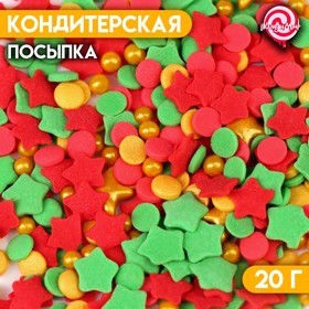 Новый год. Кондитерская посыпка "Арбузный бум", 20 г 10000217