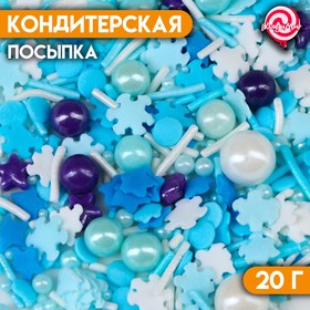 Новый год. Кондитерская посыпка "Зимние узоры", 20 г 10000225