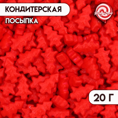 Новогодняя кондитерская посыпка "Ёлка", 20 г