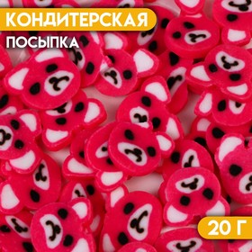 Кондитерская посыпка "Панда", розовая, 20 г 10000291